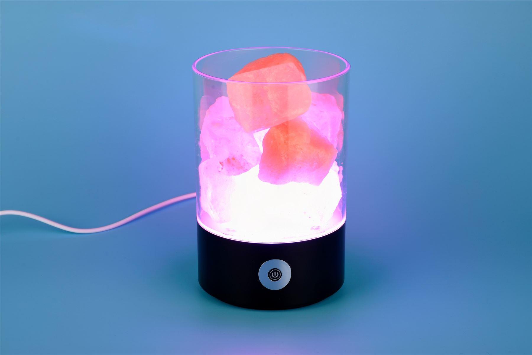 Natural Himalayan Salt Lamp USB Powered 3M USB Cable Included LED Bulbs Buyerempire