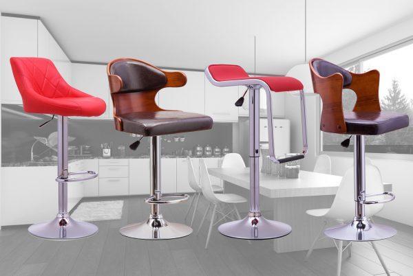 Set of 2 Bar Stools Breakfast Bar Chair - 20 Designs - Buyerempire