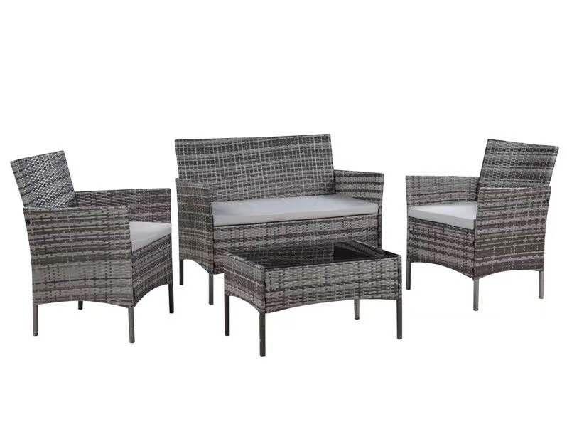 Rattan 4 Piece Set Outdoor Garden Furniture Set - Buyerempire