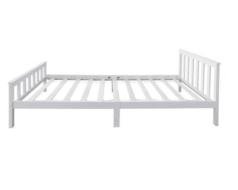 3FT Pinewood Bed Frame in White/Grey Colour With Mattress Option ...